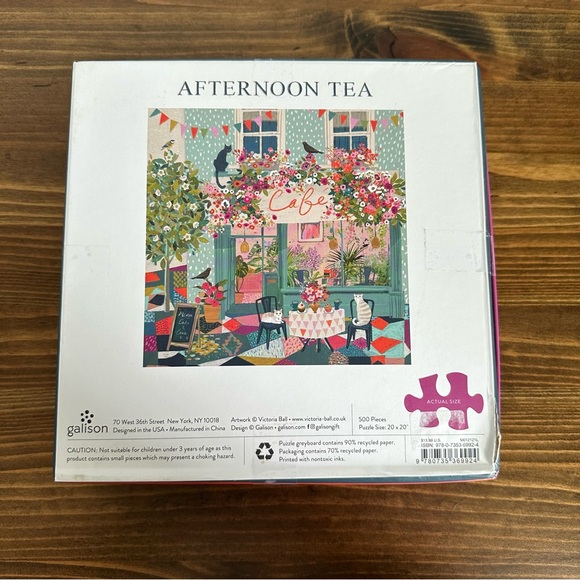 Complete Cat Cafe Puzzle 500 Piece - Picture 3 of 4